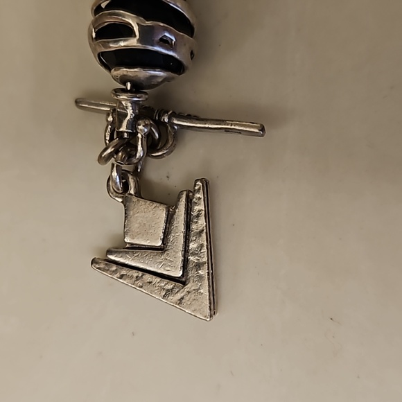 Retired Silpada Sterling Silver Smokey quartz bracelet,  size 7 to 8 - Picture 4 of 4